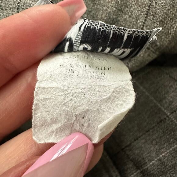 Vintage SPRING STREET Pants Womens 8 Brown Plaid Flare Trouser Retro Y2K Preppy - Picture 6 of 12